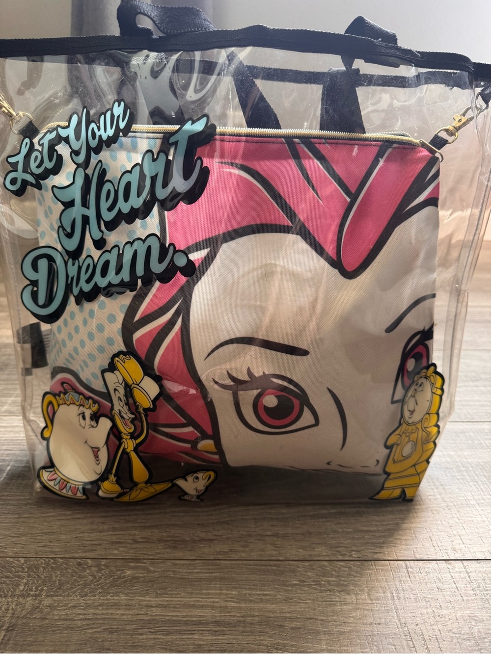 Disney Princess Belle Tote Bag Jelly Style